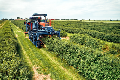 farm equipment in field