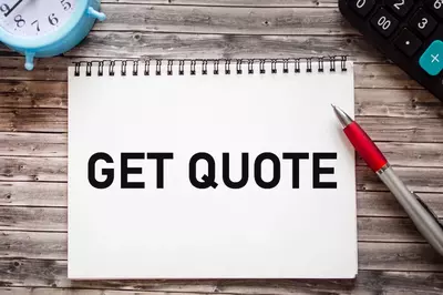 get quote written on pad