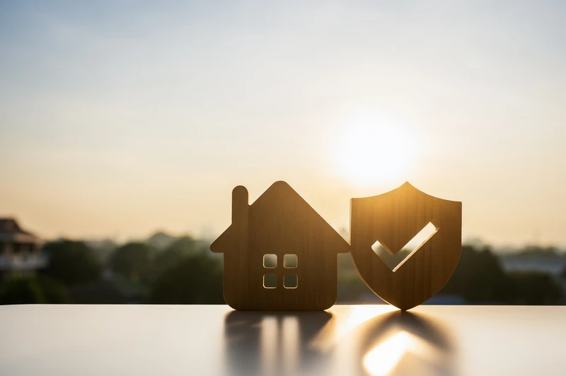 model home with shield